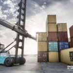 Empty Container Handler operating at LCT Terminal, Lome, Togo