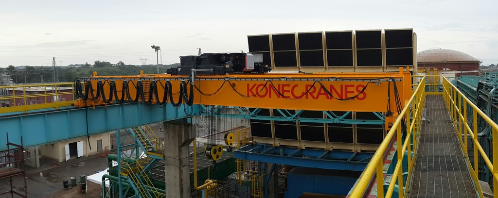 Installation of 62T electrical overhead crane for Volta River Authority