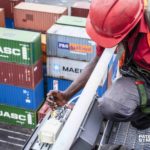 Safety harnesses and lanyards for working at height.