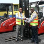 Another industrial forklift delivery handed over to the technical team at GPHA in Tema, Ghana.