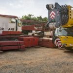 Le nouveau Grove 6400 GMK de Mobicrane côtoie son «The Old Lady», un Manitowoc Vicon 3900T de 1966.