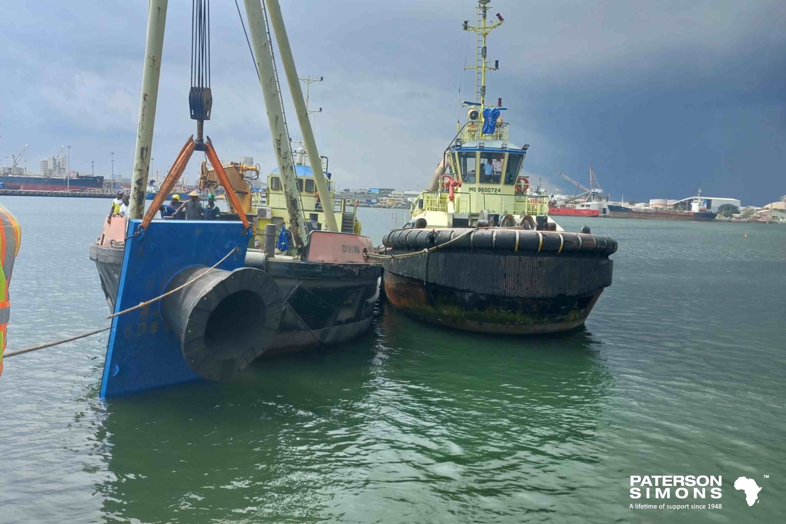 13049,13049,Installation of two Trelleborg SCN1800 fenders, at GPHA.,T-1-scaled.jpg,434444,https://www.patersonsimons.com/wp-content/uploads/2018/06/T-1-scaled.jpg,https://www.patersonsimons.com/products/trelleborg/trelleborg-fender-sales-service-west-africa/t-1/,Installation of two Trelleborg SCN1800 fenders, at GPHA.,7,,Installation of two Trelleborg SCN1800 fenders, at GPHA.,t-1,inherit,1357,2024-01-08 16:00:00,2024-01-08 16:01:56,0,image/jpeg,image,jpeg,https://www.patersonsimons.com/wp-includes/images/media/default.png,2560,1707