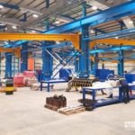 Workstation Jib Cranes at the Mantrac factory, Ghana.