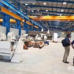 Jib cranes in use at Mantrac factory, Ghana