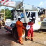 Paterson Simons, supplied, commissioned and handed over a Franna AT22 to a large mining customer in Ghana.