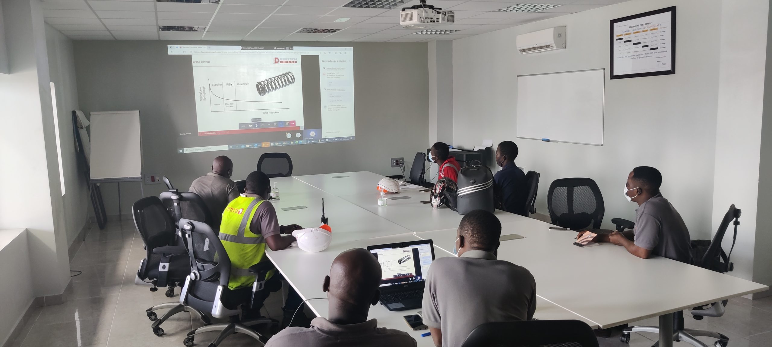 PATERSON SIMONS, TOGETHER WITH PINTSCH BUBENZER, EXECUTE A SUCCESSFUL TRAINING SESSION FOR OUR ENGINEERS AND TECHNICIANS IN TOGO