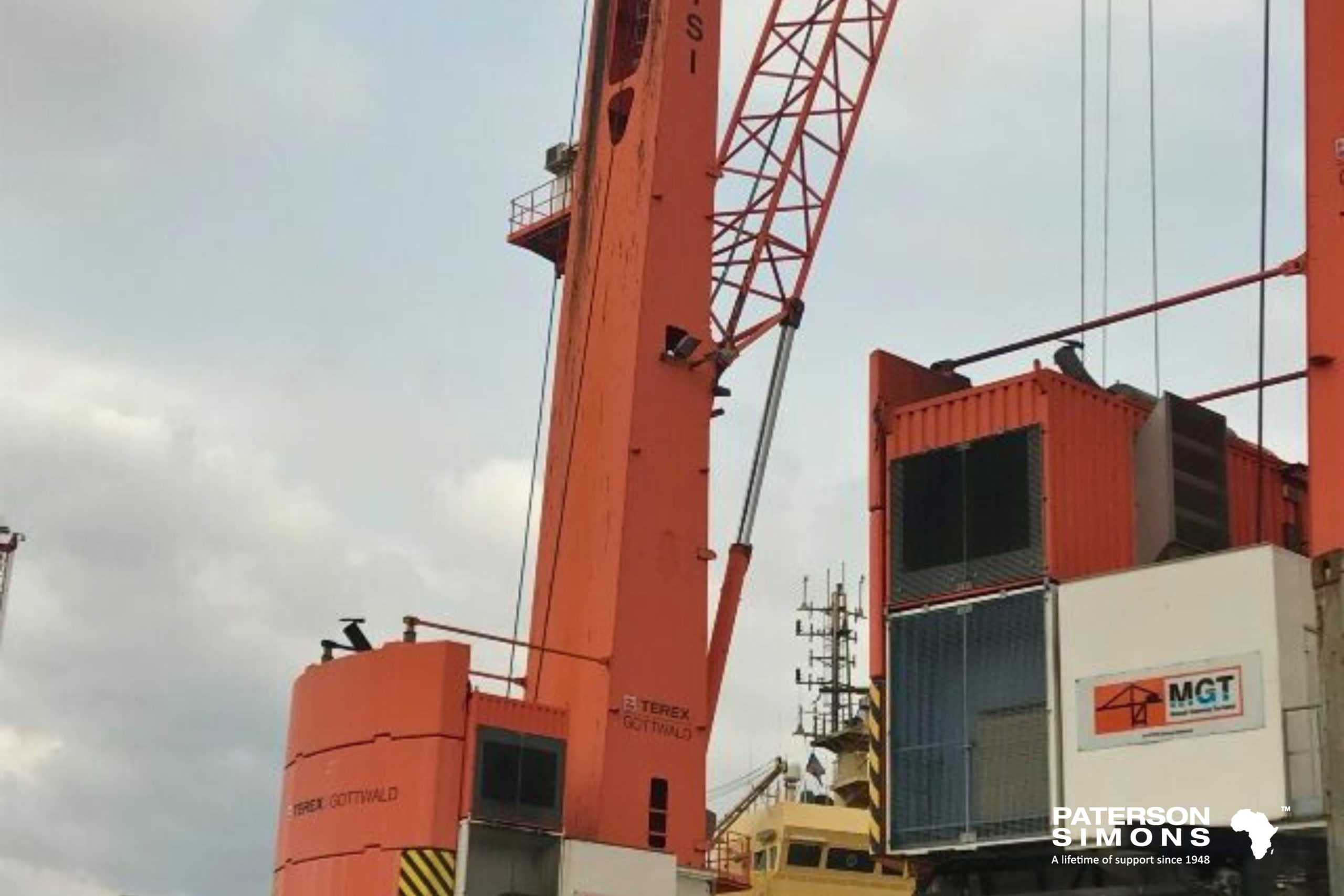 12609,12609,Terex Gottwald Mobile Harbour Crane in Matadi Gateway Terminal.,3-scaled.jpg,269478,https://www.patersonsimons.com/wp-content/uploads/2021/10/3-scaled.jpg,https://www.patersonsimons.com/products/gmhc/gottwald-mobile-harbour-cranes/3-6/,Terex Gottwald Mobile Harbour Crane in Matadi Gateway Terminal.,7,Terex Gottwald Mobile Harbour Crane in Matadi Gateway Terminal. ,Terex Gottwald Mobile Harbour Crane in Matadi Gateway Terminal. ,3-6,inherit,6373,2024-01-03 12:45:32,2024-01-03 12:45:54,0,image/jpeg,image,jpeg,https://www.patersonsimons.com/wp-includes/images/media/default.png,2560,1707