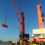 Gottwald Mobile Harbour Crane assembly In Netherlands for ICTSI.