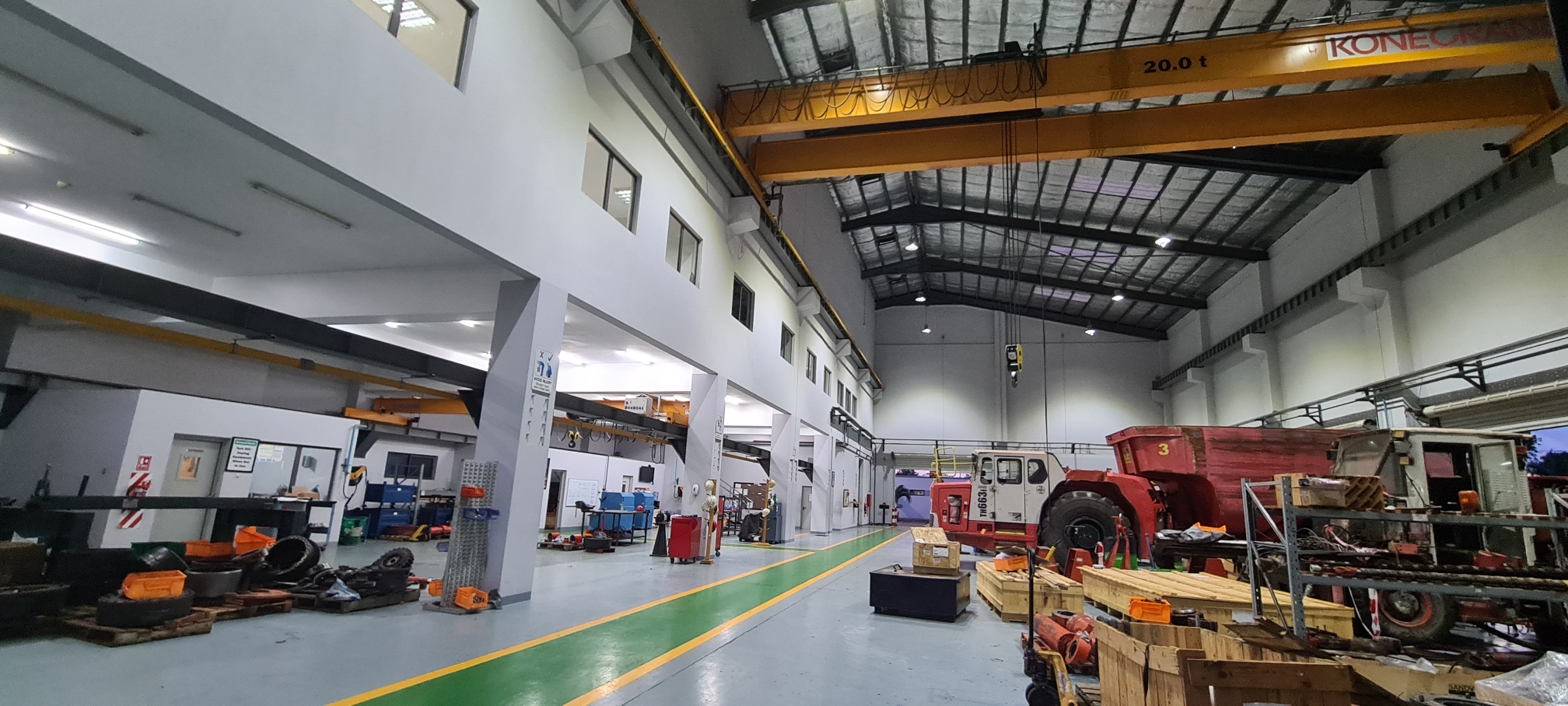 Konecranes Overhead Crane in operation at Sandvik