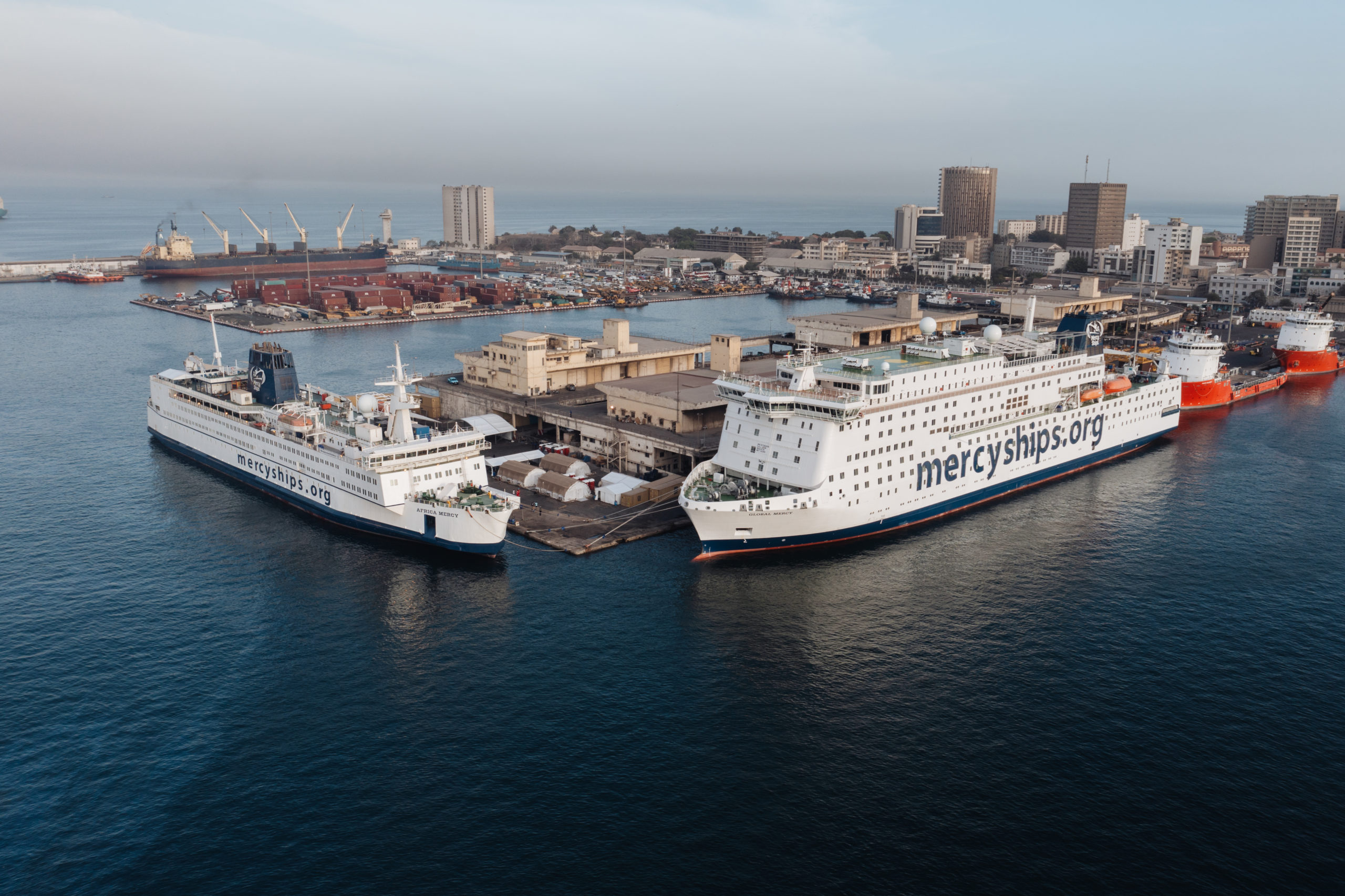 NEW HOSPITAL SHIP, THE GLOBAL MERCY, BRINGS LOCAL HEALTHCARE TRAINING IN WEST AFRICA