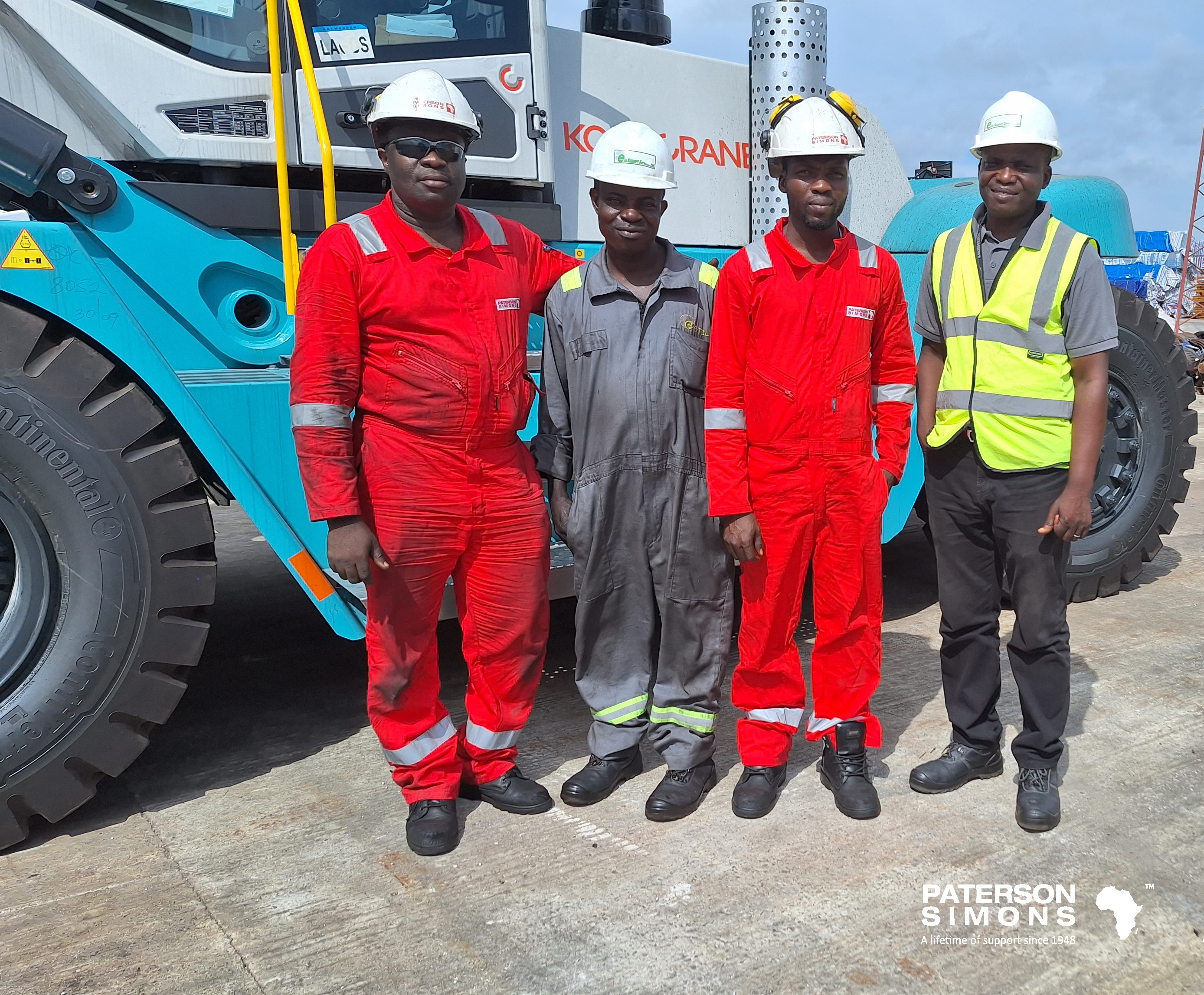 (From Left to Right: Chembaline Nwangwa (Paterson Simons) , Sola Olarinde (Eko Support Services Limited), Ridwan Adeniyi (Paterson Simons) & Haruna Ebuga (Eko Support Services Limited). 