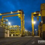 RTG working at night at LCT.