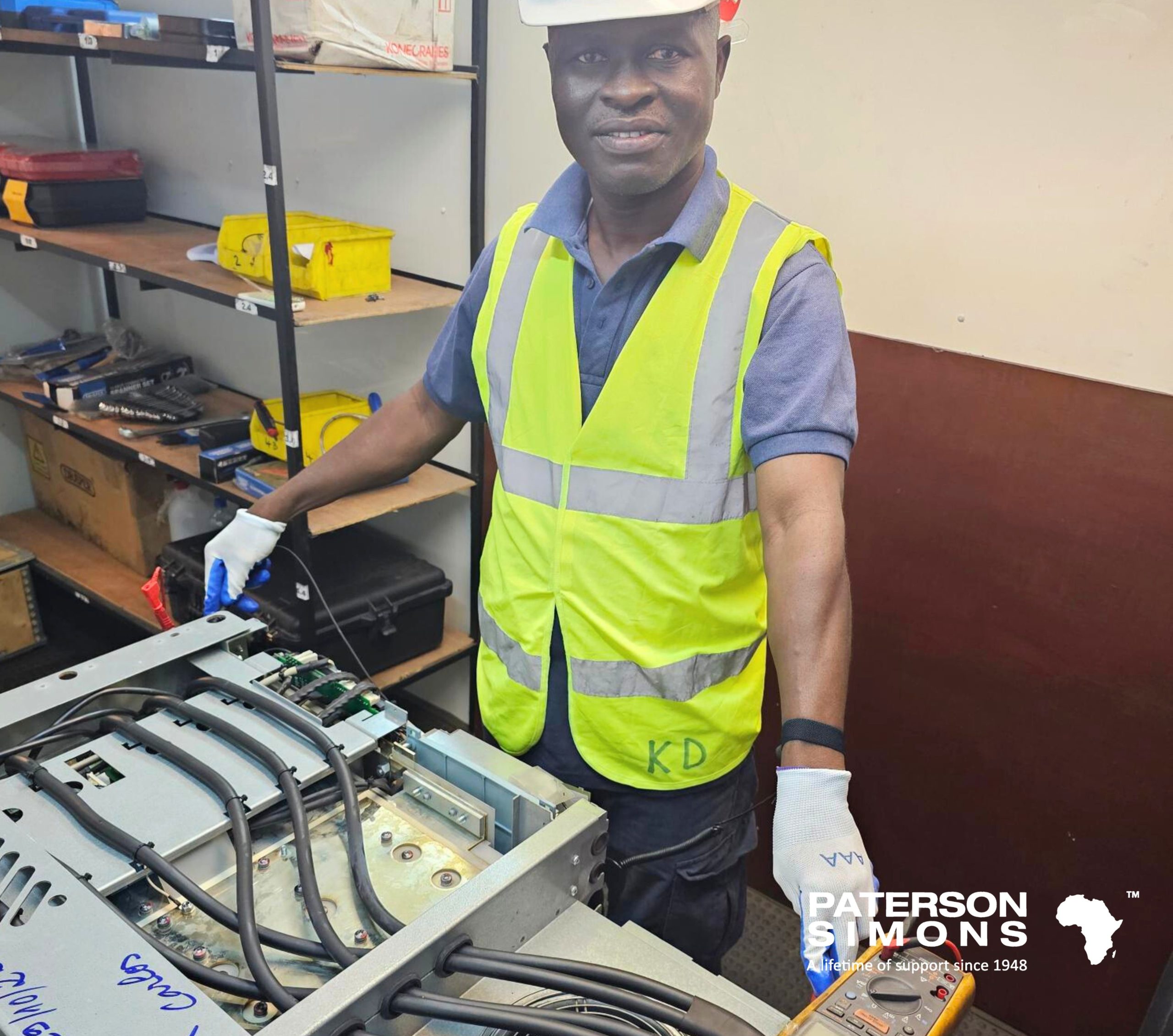 THE PEOPLE OF PATERSON SIMONS: MEET EMMANUEL EVUIBI – SENIOR SERVICE ENGINEER AT PATERSON SIMONS NIGERIA!
