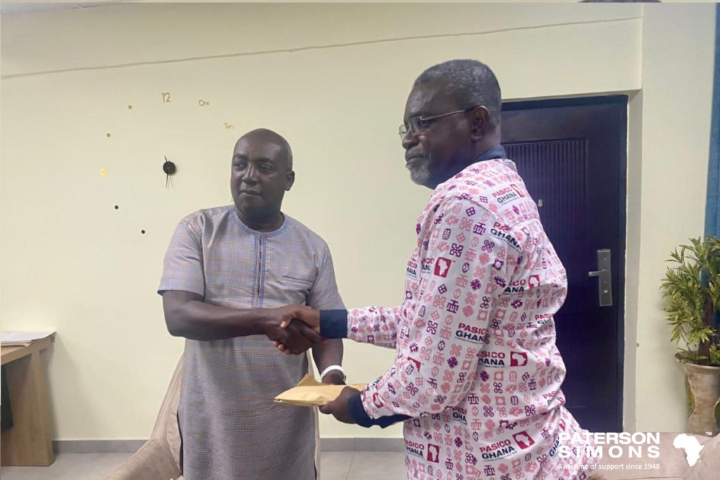 (Left to right: Prof. Victor Kweku Bondzie Micah, Pro Vice Chancellor TTU and Moses Essel Ahun, General Manager of Pasico Ghana)