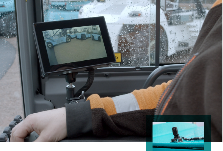 ELIMINATE BLIND SPOTS WITH THE KONECRANES REVERSE CAMERA KIT