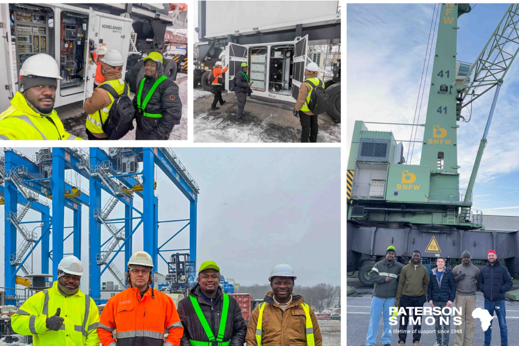 PATERSON SIMONS ENGINEERS HAVE SUCCESSFULLY COMPLETED PROFESSIONAL CRANE INSPECTION TRAINING ON KONECRANES RTGs AND MHCs