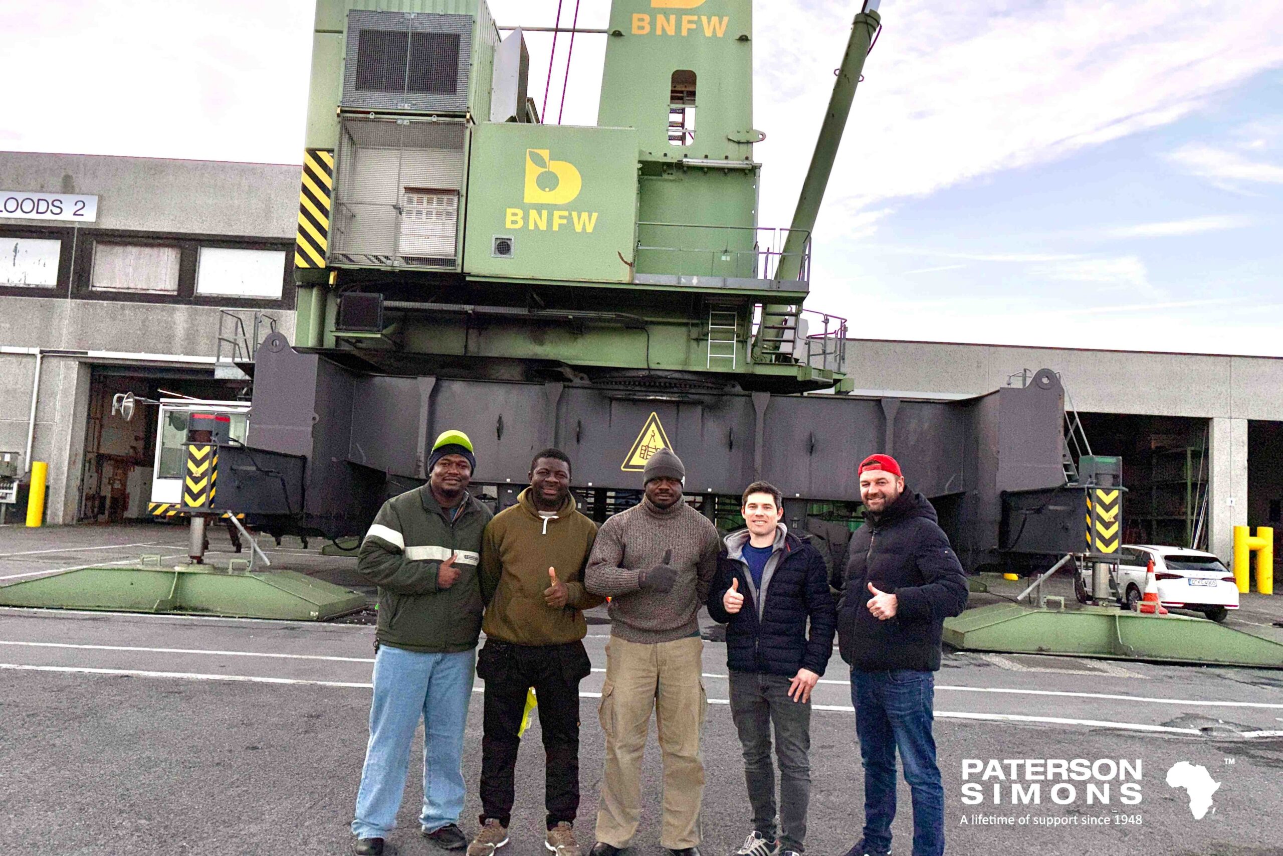 Paterson Simons engineers have successfully completed specialised Professional Crane Inspection (PCI) training on Konecranes Rubber Tyred Gantry cranes (RTGs) and Mobile Harbour Cranes (MHCs). The programme began with two days of online training delivered from Konecranes training centre in Düsseldorf, led by Marvin Jenneman. The sessions introduced the core principles of the 'Crane Inspection' service product, outlining the role and responsibilities of a PCI Inspector, key requirements for customer communication, and a full overview of the PCI process. Day two focused on the practical tools required for effective inspections, including the use of manual reporting forms, structured checklists, and the digital Inspection App used to standardise and streamline reporting. This was followed by hands-on practical training in Europe, where engineers applied their knowledge in real-world port environments. Training took place in Zeebrugge in Belgium, with a focus on Mobile Harbour Cranes, led by trainer Matthias Pehl, and in Gdansk in Poland, where the team gained practical experience working with RTGs, led by trainer Tuomas Kivistö. By completing both the theoretical and practical components of the programme, Paterson Simons engineers are now equipped to carry out certified Konecranes PCI inspections independently. This enhanced capability supports improved service delivery, increased operational reliability, and greater customer confidence across port and terminal operations in the region. The benefits of having a PCI inspection include improved safety and operational uptime through early detection of potential issues, independent structured reports with clear recommendations, local execution with OEM oversight delivering cost savings, and a clearer view of crane condition to support better asset lifecycle management. PCI inspections also support compliance and audit readiness. Where repairs are identified, PSAL can additionally provide the required repair support - offering customers a convenient one-stop solution. To request a quote or learn more, please contact: service@patersonsimons.com As ports continue to prioritise safety, compliance, and uptime, the ability to deliver certified inspections locally reinforces Paterson Simons role as a trusted technical partner - providing not only equipment, but the expertise required to keep it performing at its best. Congratulations to the participants and thank you to trainers Marvin Jenneman, Matthias Pehl and Tuomas Kivistö!