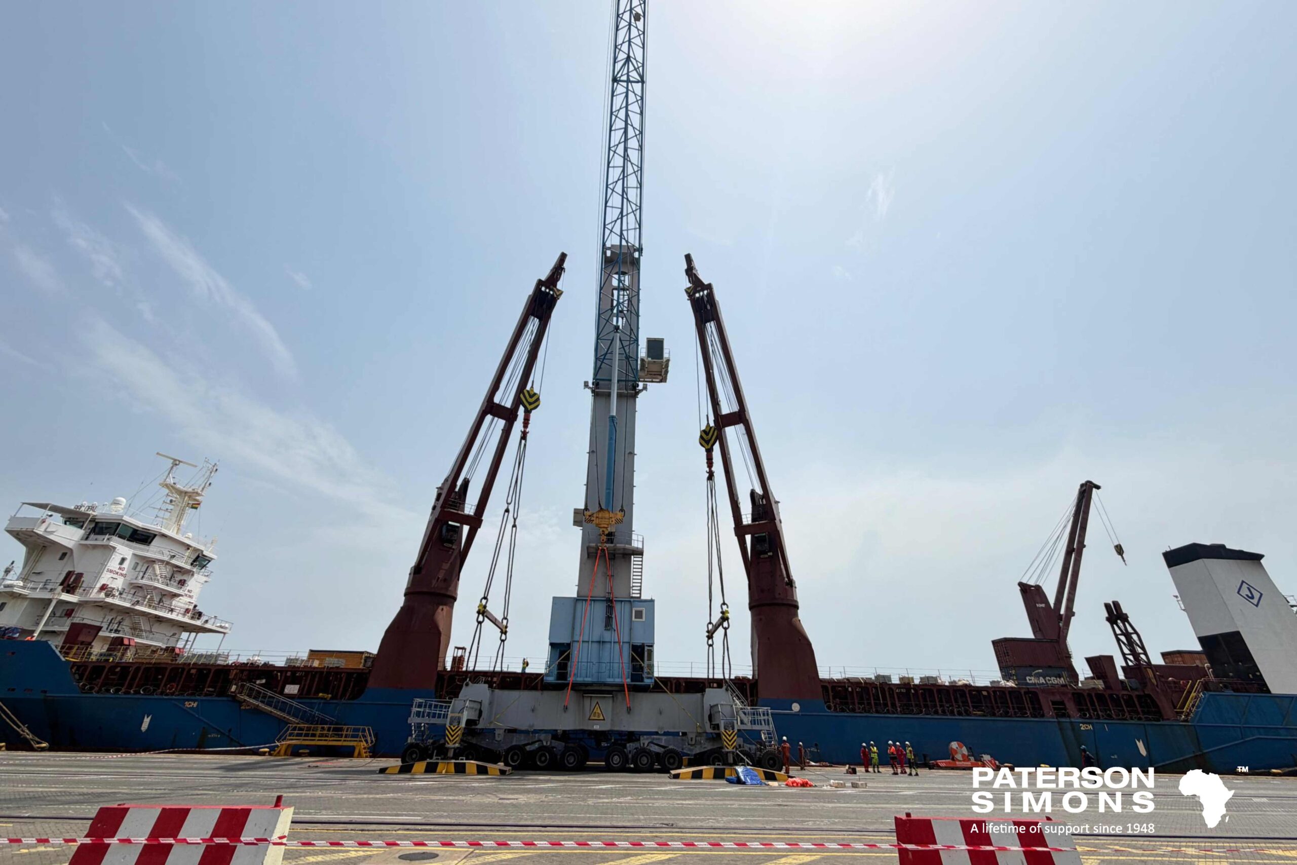 KONECRANES GOTTWALD MOBILE HARBOUR CRANE SUCCESSFULLY MOBILISED FROM GHANA TO NIGERIA TO SUPPORT WEST AFRICA CONTAINER TERMINAL OPERATIONS