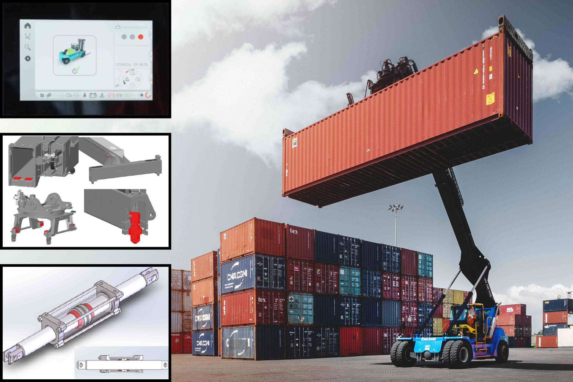 THREE KONECRANES SOLUTIONS TO BOOST PRODUCTIVITY: CONTROL SYSTEM UPGRADE, EXTENDED SPREADER UPTIME KIT AND TIRE LIFE EXTENSION