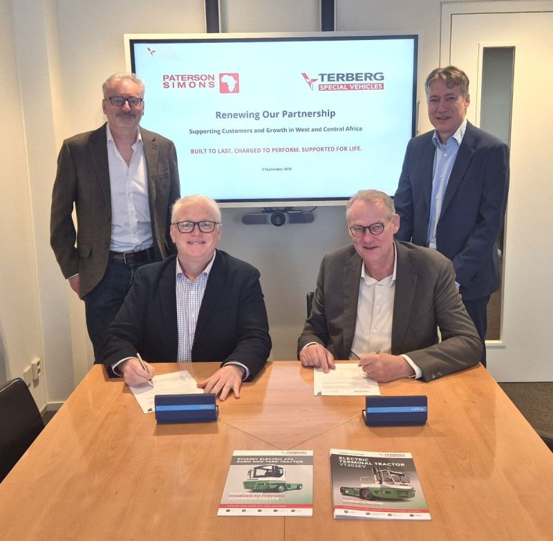 TERBERG AND PATERSON SIMONS RENEW DISTRIBUTION AGREEMENT ACROSS WEST AND CENTRAL AFRICA